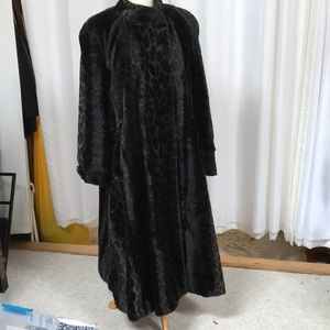 John Caruana designer faux fur full length.